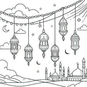 coloriage Ramadan à imprimer pdf