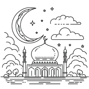 coloriage Ramadan à imprimer pdf gratuit