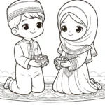 coloriage Ramadan pour enfants a imprimer gratuit