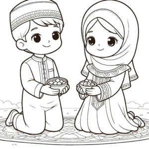 coloriage Ramadan pour enfants a imprimer gratuit
