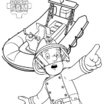 coloriage Sam Le Pompier pour bebe a imprimer