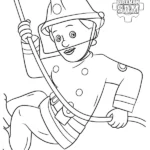 coloriage Sam Le Pompier gratuit à imprimer