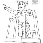 coloriage Sam Le Pompier a imprimer gratuit
