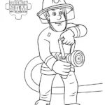 coloriage Sam Le Pompier gratuit en ligne