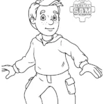 coloriage Sam Le Pompier à imprimer gratuitement