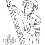 coloriage Sam Le Pompier pour bebe a imprimer