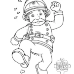 coloriage Sam Le Pompier a colorier en ligne