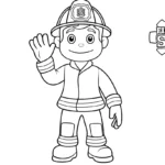 coloriage Sam Le Pompier à imprimer pdf gratuit