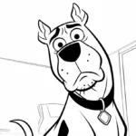 coloriage Scooby Doo de pour enfants