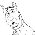coloriage Scooby Doo et découpage à imprimer