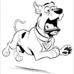 image pour coloriage Scooby Doo enfant