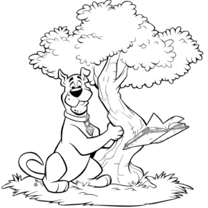 coloriage Scooby Doo pour enfant de à imprimer
