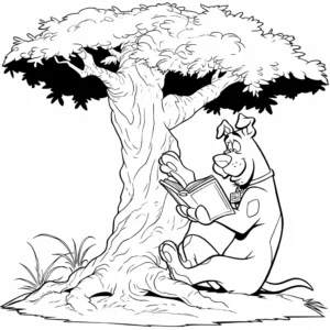 image de coloriage Scooby Doo pour enfant