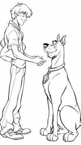 coloriage Scooby Doo pour bebe a imprimer