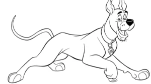 imprimer coloriage Scooby Doo pour enfant