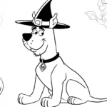 coloriage Scooby Doo educatif pour enfant