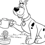 coloriage Scooby Doo pour enfant de 2 ans