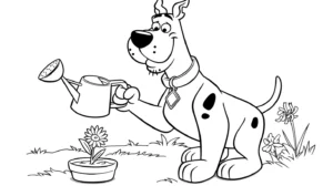 coloriage Scooby Doo pour enfant de 2 ans