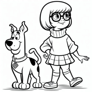 coloriage Scooby Doo à imprimer a4