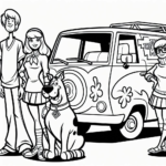 coloriage Scooby Doo à imprimer pour enfant de 2 ans