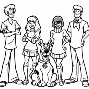 coloriage Scooby Doo a dessiner et imprimer