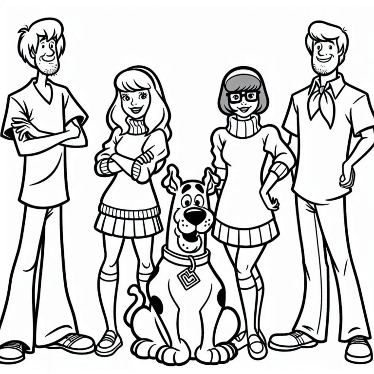 Tranh tô màu Scooby Doo