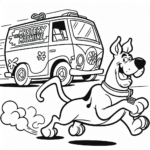coloriage Scooby Doo gratuit pour enfants