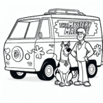 coloriage Scooby Doo pour enfant de 6 ans
