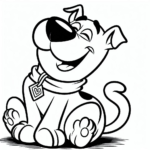 coloriage Scooby Doo pour enfants à télécharger