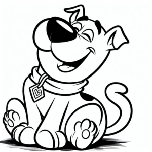 coloriage Scooby Doo pour enfants à télécharger