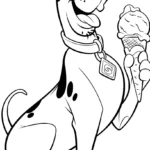 a imprimer coloriage Scooby Doo gratuit