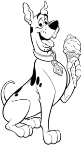 a imprimer coloriage Scooby Doo gratuit