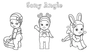 coloriage Sonny Angle et découpage à imprimer