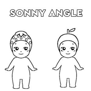 coloriage Sonny Angle et decoupage