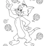 coloriage Tom and Jerry à imprimer pdf gratuit