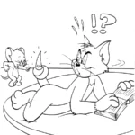 coloriage Tom and Jerry pour enfant gratuit