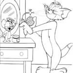 coloriage Tom and Jerry gratuit pour enfants