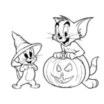 coloriage Tom and Jerry à imprimer gratuit