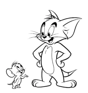 coloriage Tom and Jerry gratuit pour enfants