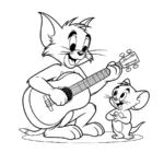 coloriage Tom and Jerry a telecharger