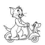 coloriage Tom and Jerry gratuit