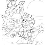 coloriage Tom and Jerry à imprimer pour enfant de 8 ans