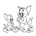 coloriage Tom and Jerry gratuit a imprimer