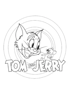 coloriage Tom and Jerry à imprimer pdf gratuit