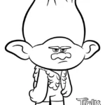 coloriage Trolls pour enfant de 10 ans