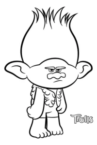 coloriage Trolls pour enfant de 10 ans