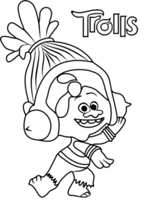 coloriage Trolls gratuit en ligne