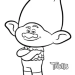 coloriage Trolls à imprimer pour enfant de 10 ans