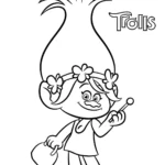 coloriage Trolls pour enfants à télécharger