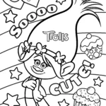 coloriage Trolls à imprimer a4